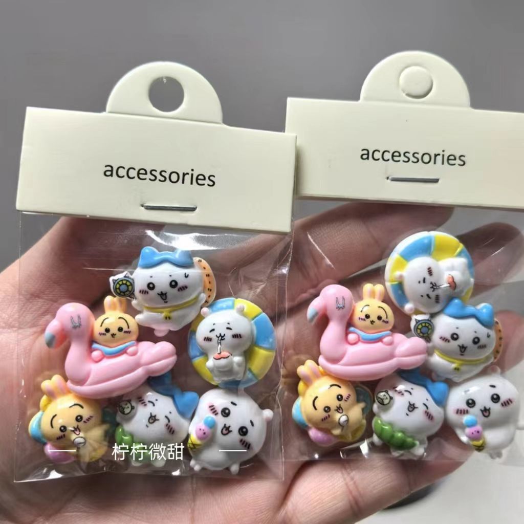 Cosplay Prop Diy - อุปกรณ์ตกแต่งเรซิน Chiikawa Usagi DIY กาวครีม สติ๊กเกอร์สำหรับสกู๊ตเตอร์
