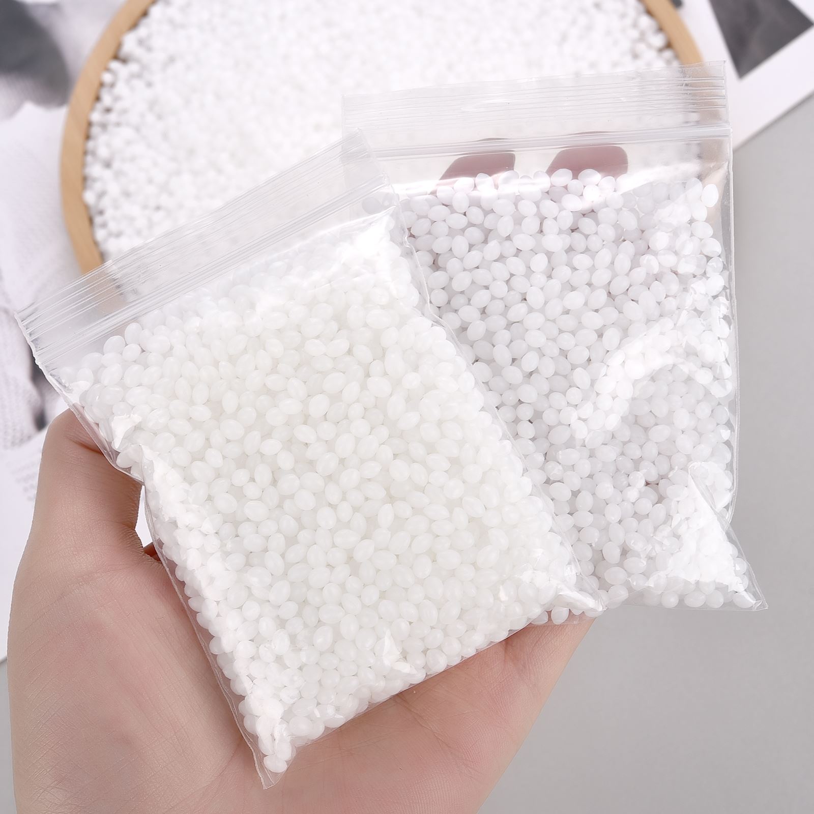 Thermoplastic Pellet - เม็ดพลาสติกโพลีคาร์บอเนตขนาด20/50/100กรัมเป็นมิตรกับเทอร์โมพลาสติก aka เม็ดโพลีคาโปรแลคโตนอุปกรณ์ทำมือทำโมเดลดินเหนียวศิลปะเครื่องปั้นดินเผาแบบทำมือ