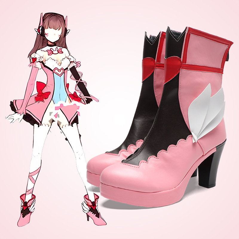 Dva Cosplay Prop - เกม DVA รองเท้าคอสเพลย์แบบสั่งทำพิเศษ รองเท้าบูท อุปกรณ์ประกอบฉากเทศกาลฮาโลวีน