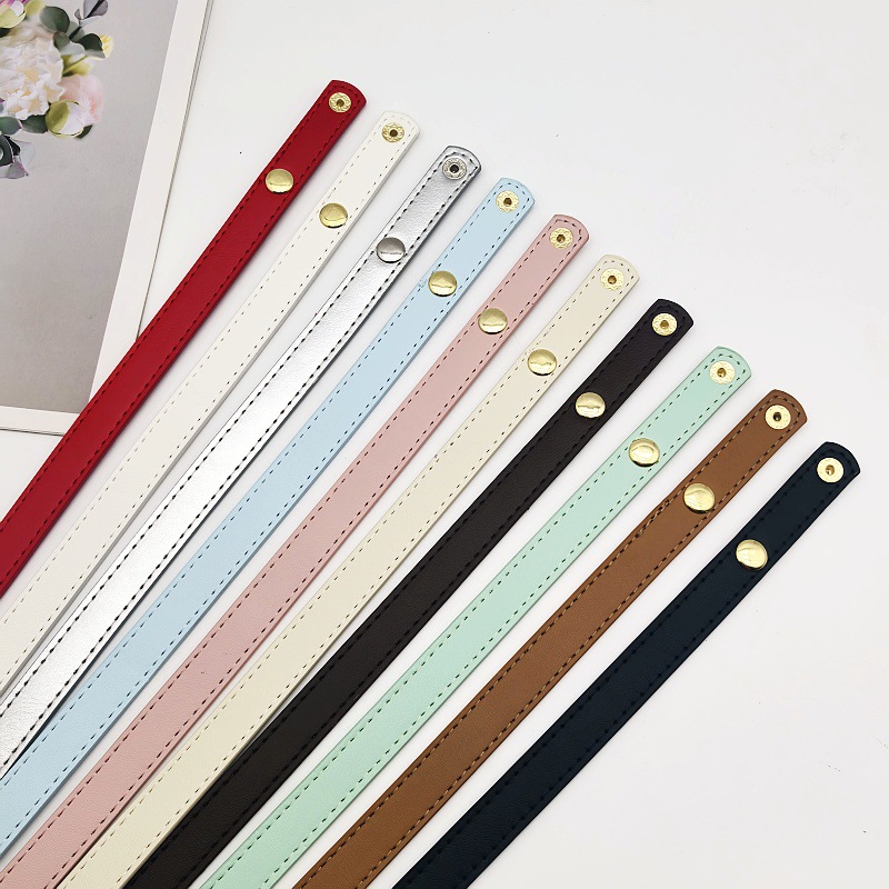 Snap Fastener Set - ชุดอุปกรณ์ตกแต่งกระเป๋า DIY 2 ชิ้น/ชุด สายสะพายกระเป๋าแบบใหม่ ทำจากหนัง