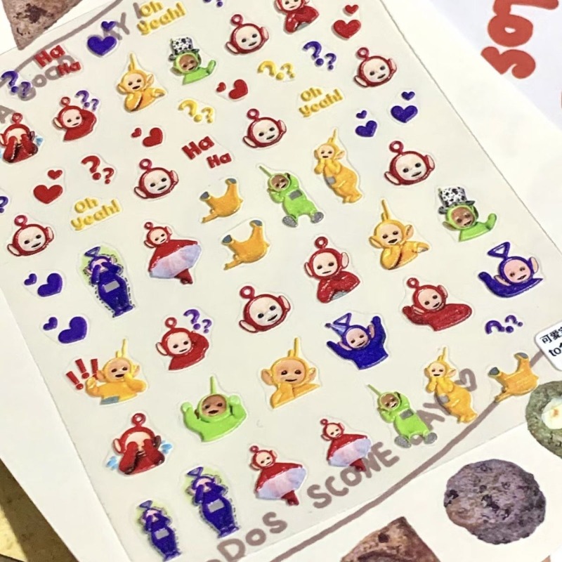 Cosplay Prop Diy - เทเลทับบี้ส์ สติกเกอร์ 3 มิติ น่ารัก ลายการ์ตูน
