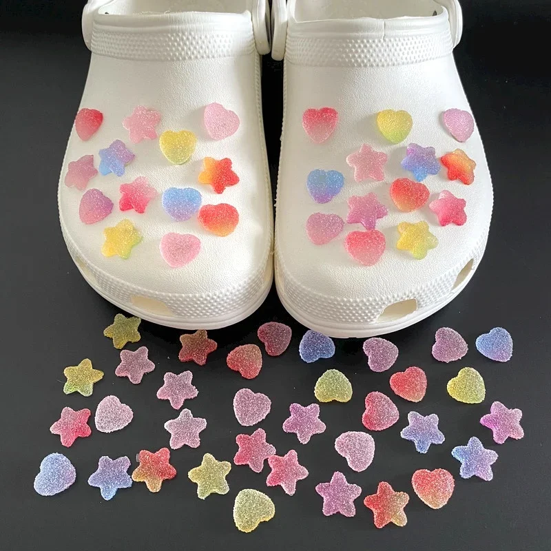 Snap Fastener Set - ใหม่แฟชั่นรองเท้าCharmsสําหรับรองเท้าอุปกรณ์เสริมCandy Love Seriesรองเท้าหัวเข็มขัดตกแต่งCharmชุดเด็กXmasของขวัญ
