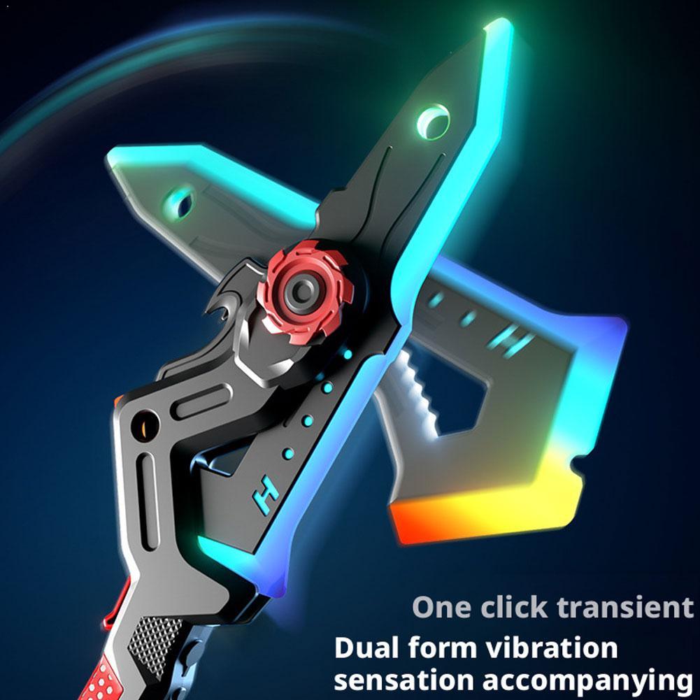 Cosplay Prop Axe - ของเล่นขวานเลเซอร์เปลี่ยนรูปได้พร้อมไฟ LED สีสันสดใสและสเปรย์พ่นละอองน้ำ ของเล่นคอสเพลย์สำหรับเด็กผู้ชาย ของขวัญวันเกิดที่ดีที่สุด