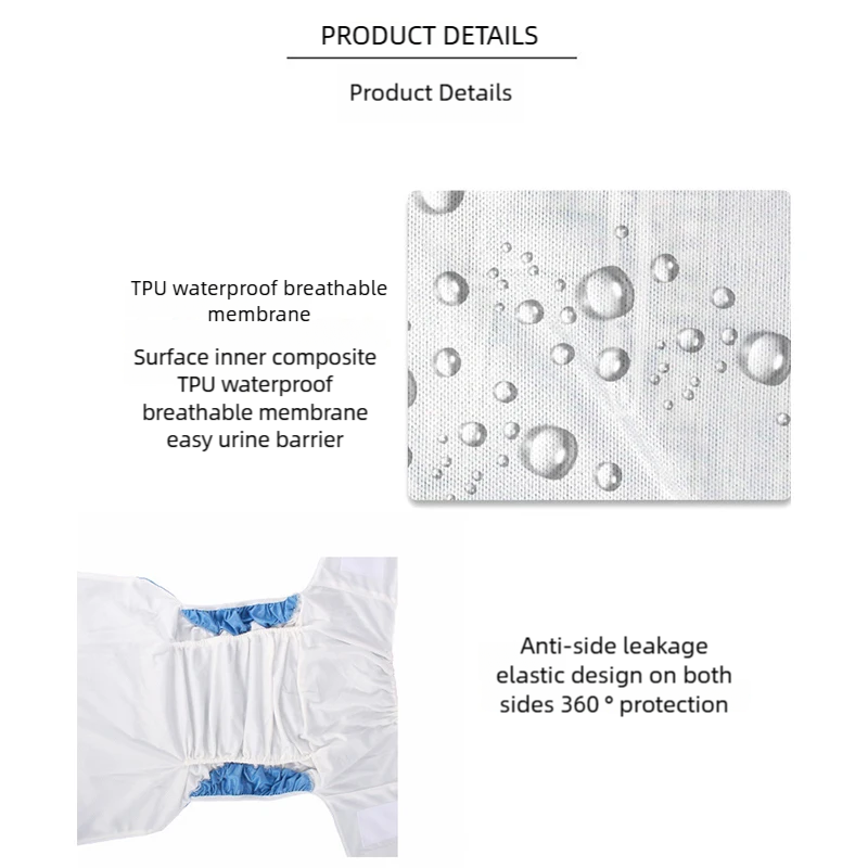 ผ้าอ้อมผ้าสำเร็จรูปสำหรับผู้ให - Velcro Hook Loop บทวิจารณ์และราคา