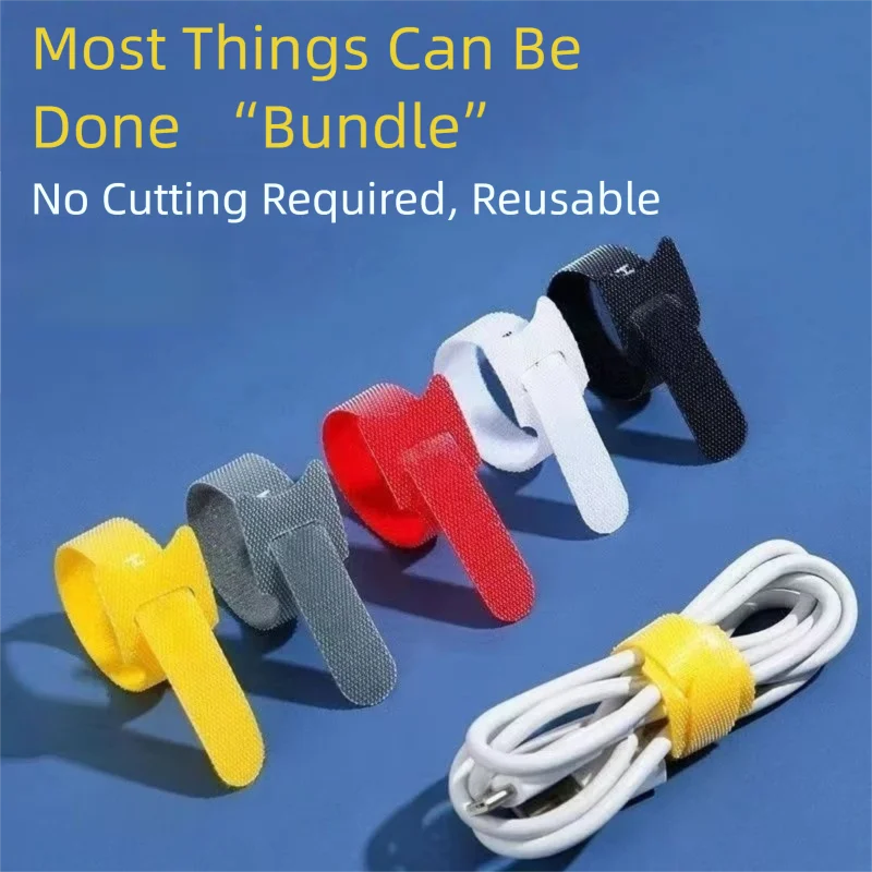 ตัวจัดระเบียบสายเคเบิลแบบใช้ซ้ - Velcro Hook Loop บทวิจารณ์และราคา