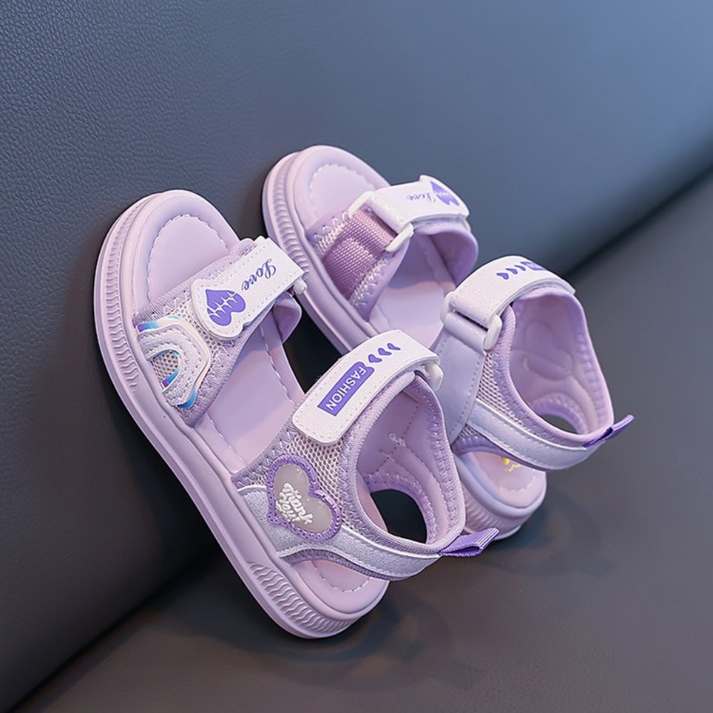 รองเท้าแตะรูปหัวใจสำหรับเด็กผู - Velcro Hook Loop บทวิจารณ์และราคา