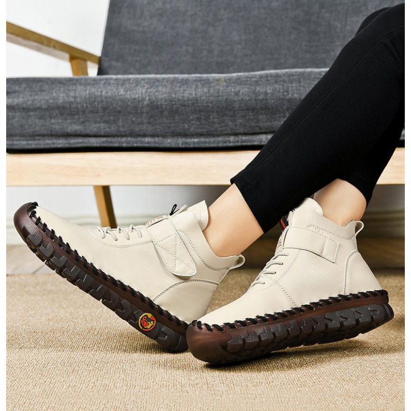 รองเท้าบูทผ้าฝ้ายบุขนแกะสำหรับ - Velcro Hook Loop บทวิจารณ์และราคา