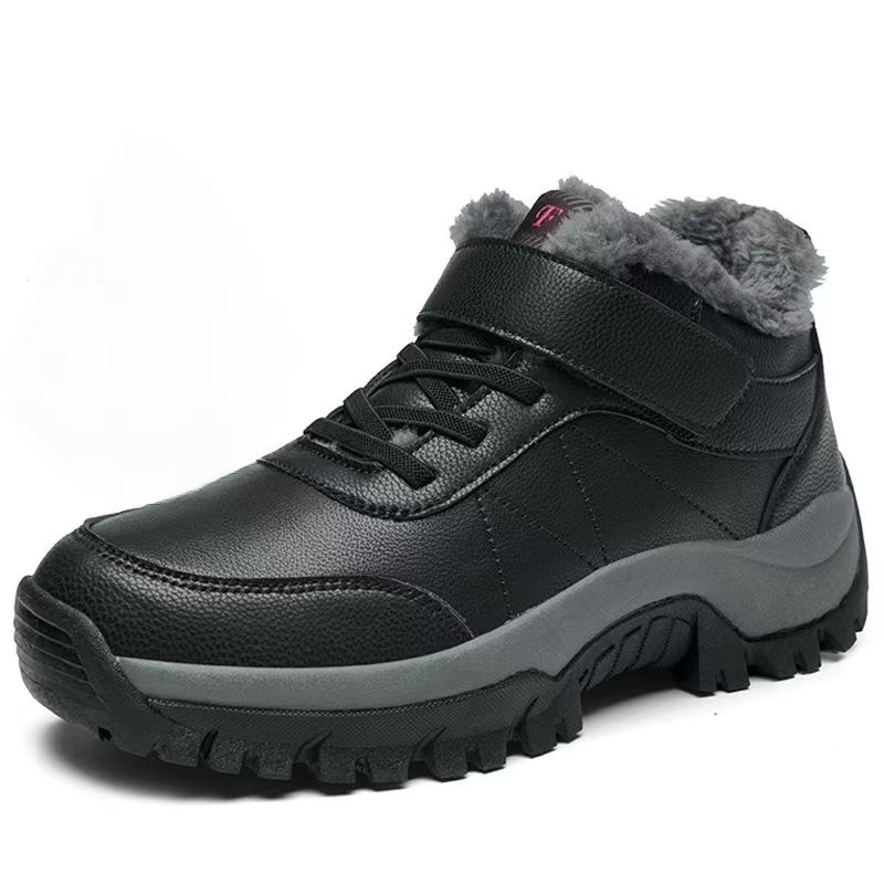 รองเท้าบูทหุ้มข้อหนังสำหรับผู้ - Velcro Hook Loop บทวิจารณ์และราคา