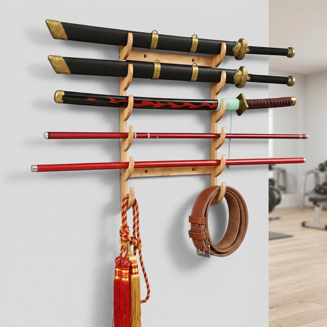 ชั้นวางดาบติดผนัง 8 ชั้น สำหรั - Cosplay Prop Katana บทวิจารณ์และราคา