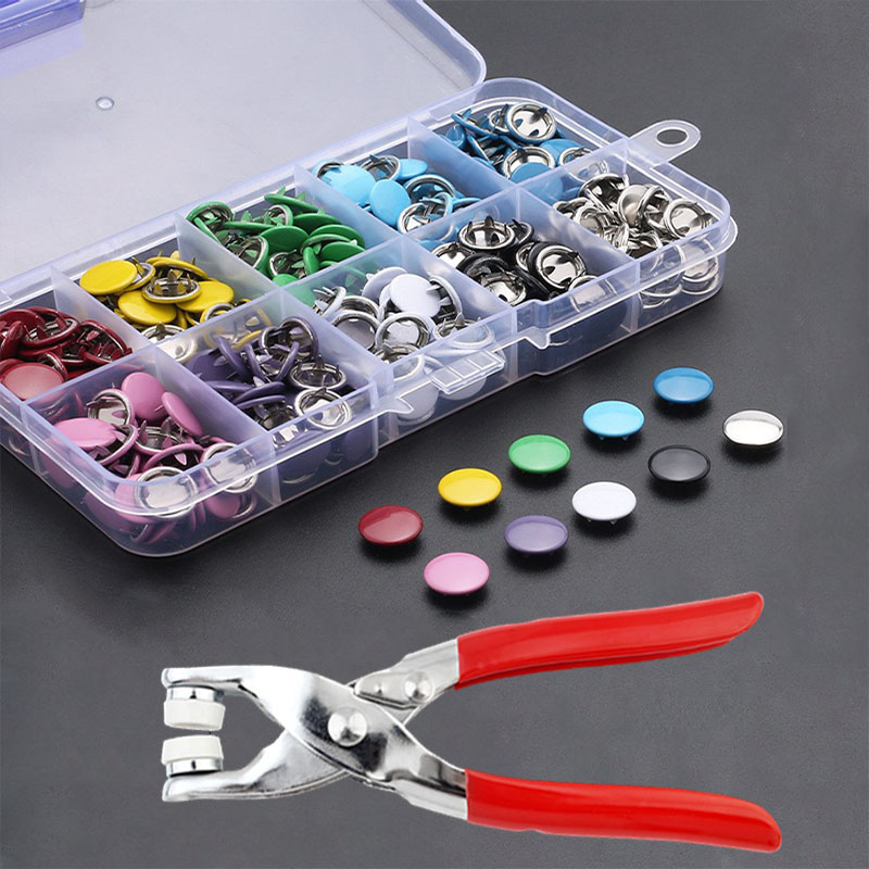 50/100 โลหะ PRONG Snap ปุ่ม Ho - Snap Fastener Set บทวิจารณ์และราคา