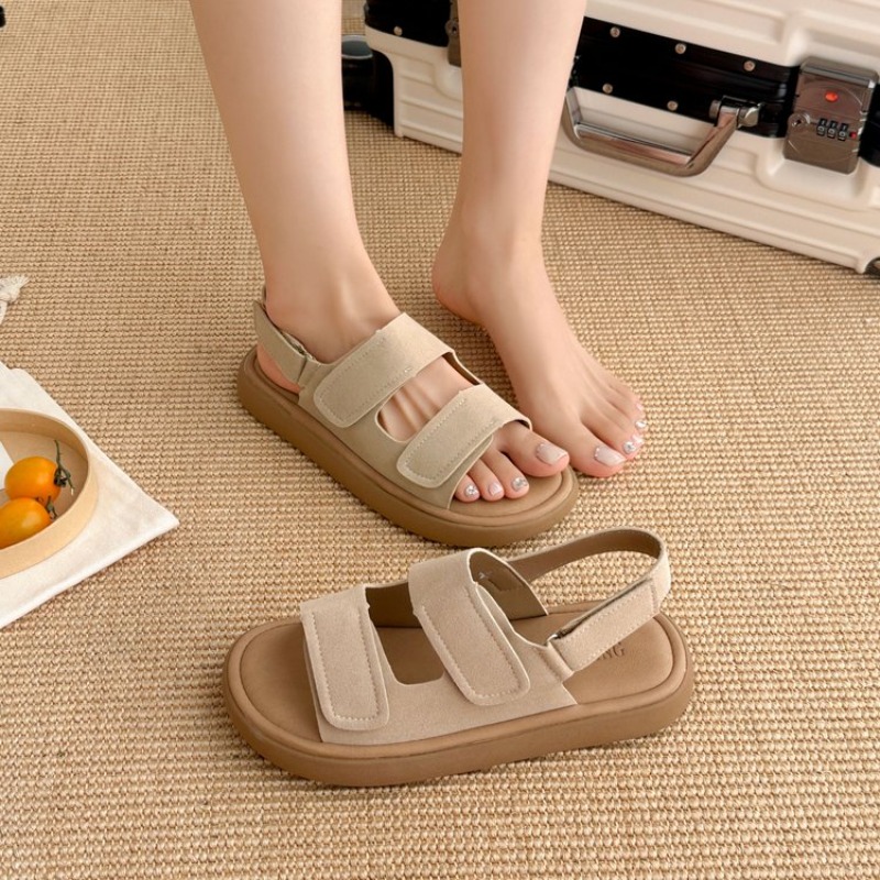 รองเท้าแตะกีฬาพื้นหนาสำหรับผู้ - Velcro Hook Loop บทวิจารณ์และราคา
