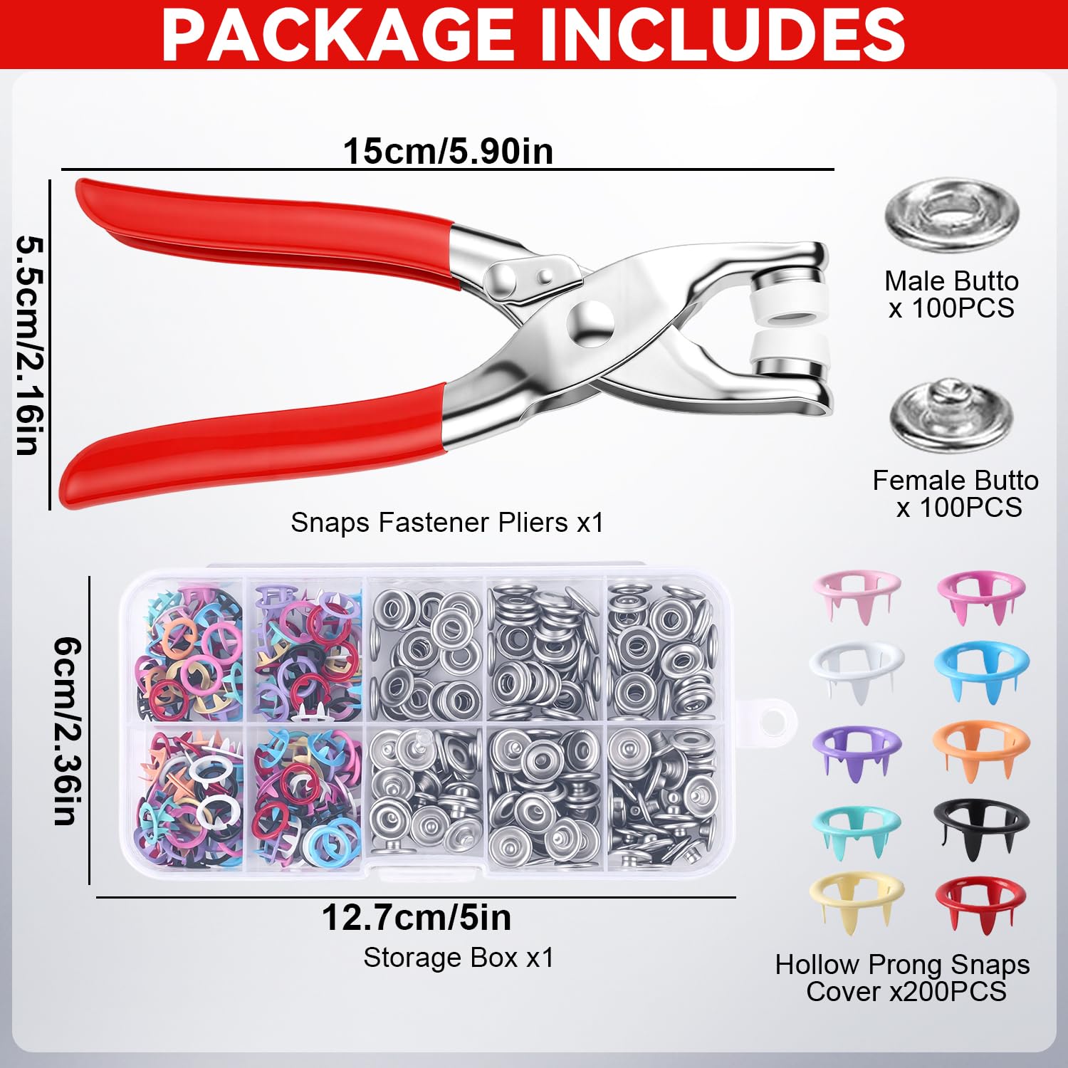 ชุดอุปกรณ์เย็บผ้าพร้อมกระดุมโล - Snap Fastener Set บทวิจารณ์และราคา